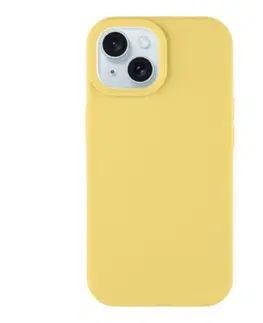 Puzdrá na mobilné telefóny Zadný kryt Tactical Velvet Smoothie pre Apple iPhone 15, žltá 57983116002