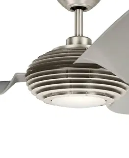 Stropné ventilátory so svetlom KICHLER Stropný LED ventilátor Voya krémová