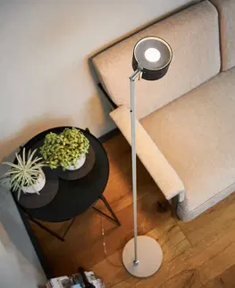 Stojacie lampy Domus LED stojacia lampa CAI, stmievateľná, grafitová/biela