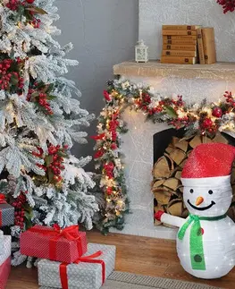 Vianočné dekorácie Solight LED snehuliak vonkajší 40 LED, teplá biela
