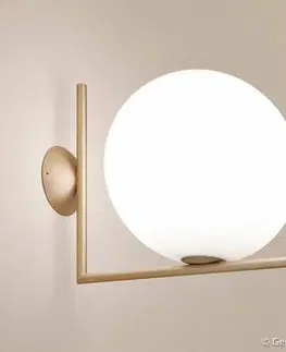 Nástenné svietidlá FLOS FLOS IC C/W2 nástenná lampa, mosadz Ø 30 cm