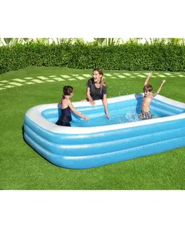 Bazény Bestway Nafukovací bazén rodinný obdĺžnikový, 305 x 183 x 56 cm
