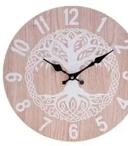 Hodiny Nástenné hodiny Linden, pr. 34 cm, drevo