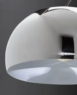 Stojace lampy LuxD 16769 Dizajnová stojanová lampa Arch chróm Stojanové svietidlo