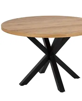 Jedálenské stoly Stôl Bazyli 120 cm dub wotan