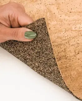 Korkové koberce Korkový koberec pre deti - Zvieratká v zemitých odtieňoch
