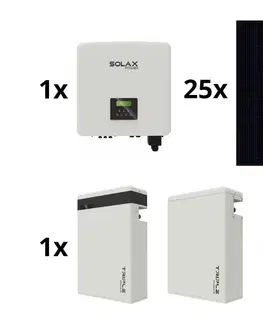 Záhradné lampy SolaX Power Sol. zostava: SOLAX Power - 10kWp RISEN Full Black + 10kW SOLAX menič 3f + 11,6 kWh batérie 