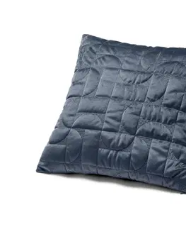 Pillows Zamatová obliečka na dekoračný vankúš, tmavomodrá