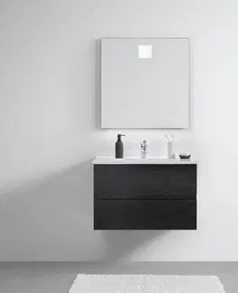 Skrinky do kúpeľňe Skrinka s umývadlom A Led Zrkadlom Matteo
