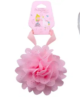 Hračky bábiky WIKY - Čelenka gumička do vlasov s kvetinkou
