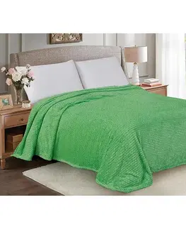 Jednofarebné deky Deka Domi Pz 011 160X210  zelená