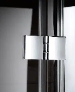 Sprchové dvere GELCO - LEGRO štvrťkruhová sprchová zástena 900x900, dvojkrídlová, číre sklo GL5590
