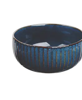 Misy a misky Altom Porcelánová miska Reactive Stripes modrá, 15 cm