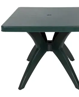 Záhradné stoly Stôl Dol 80x80 zelená