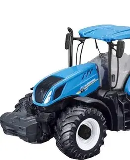 Hračky - dopravné stroje a traktory BBURAGO - ASST 10cm Farm Tractor s vlečkou