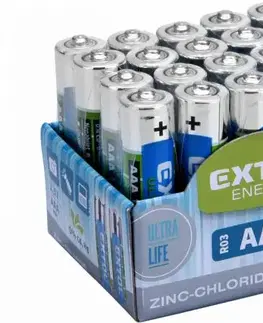 Batérie primárne EXTOL ENERGY Batéria AAA zink-chloridová, 1,5V, 20ks
