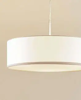 Závesné svietidlá Lindby Závesná lampa Sebatin 40 cm biela