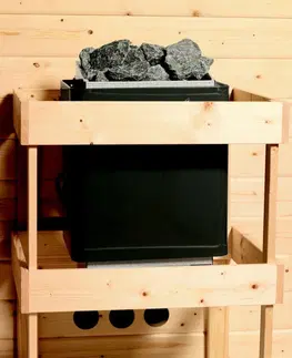 Sauny Interiérová fínska sauna s kamny 9 kW Dekorhome