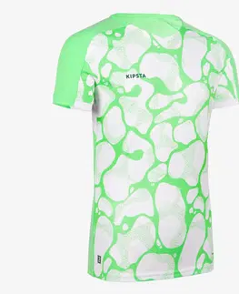 dresy Dievčenský futbalový dres Viralto Aqua zeleno-biely