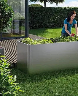 Truhlíky Biohort Zvýšený truhlík na zeleninu 1 x 1 (sivý kremeň metalíza) 1 x 1 (2 krabice)