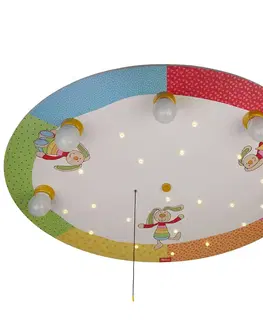 Stropné svietidlá Niermann Standby Rainbow Rabbit okrúhle stropné svietidlo diódy LED