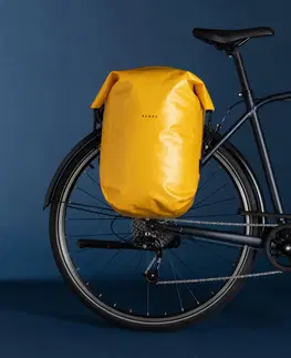 cyklistick Taška na bicykel 900 27L nepremokavá žltá
