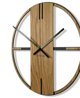 Hodiny Nástenné hodiny Unique 50cm, Flexistyle z21f hnedá