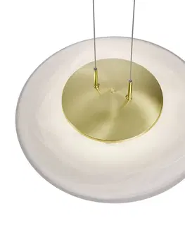 Závesné svietidlá HELL LED závesné svietidlo Findus mosadzná matná/lesklá