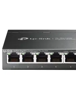 Switche TP-Link TL-SG105E 5 portov gigabitový inteligentný sieťový switch, čierna TL-SG105E
