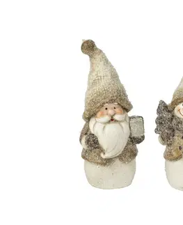 Vianočné dekorácie MAKRO - Santa/Mikuláš 19cm rôzne druhy