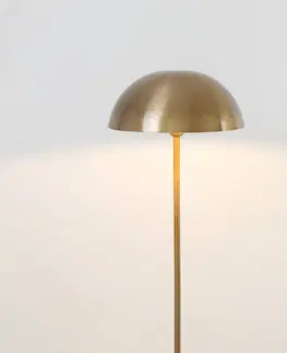Stojacie lampy Holländer Stojacia lampa Fungo, vyžarujúca nadol, zlatá