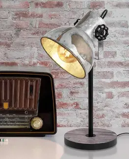 Lampy na nočný stolík EGLO Stolná lampa Barnstaple v priemyselnom dizajne