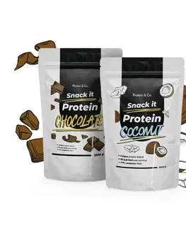 Športová výživa Protein & Co. SNACK IT Proteín 1 kg + 1 kg za zvýhodnenú cenu Zvoľ príchuť: Chocolate, Zvoľ príchuť: Chocolate