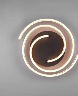 Stropné svietidlá Trio Lighting Stropné svietidlo LED Caya, stmievateľné, mosadz
