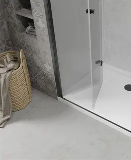 Vane MEXEN/S - Lima sprchovací kút 90x120, transparent, čierna + biela vanička so sifónom 856-090-120-70-00-4010B