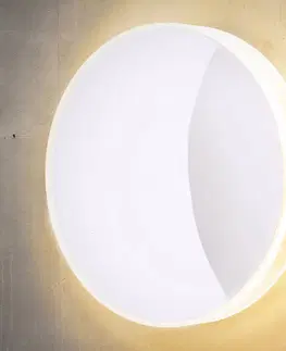 Vonkajšie nástenné svietidlá Heitronic Vonkajšie nástenné LED svietidlo Marbella, biele