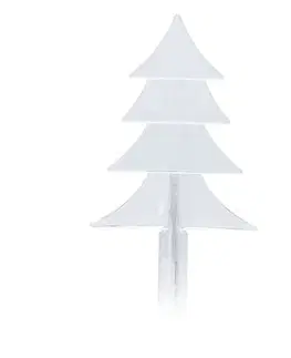 Vianočné dekorácie Vonkajšie vianočné osvetlenie Stromček, 5 ks, 15 LED teplá biela, s časovačom