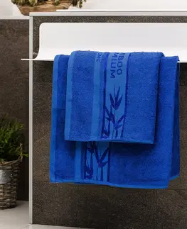 Uteráky 4Home Sada Bamboo Premium osuška a uterák modrá, 70 x 140 cm, 50 x 100 cm 