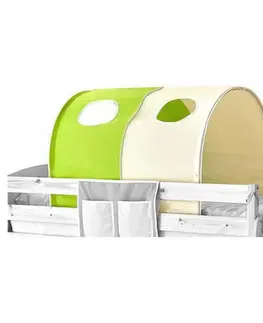 Príslušenstvo k detským posteliam Tunel na hranie Zelený/béžový
