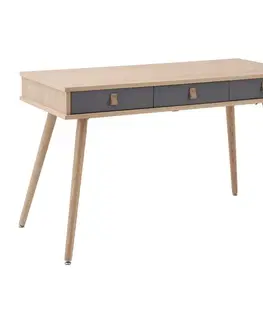 Stoly a stolíky Písací stôl Lena Prírodné Farby/sivá