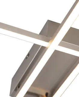 Stropne svietidla Hliníkové stropné svietidlo vrátane LED a diaľkového ovládača - Plazas 2