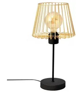 Lampy  Stolná lampa TORRI 1xE27/15W/230V zlatá/čierna 