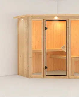 Sauny Interiérová fínska sauna 210 x 210 cm Dekorhome