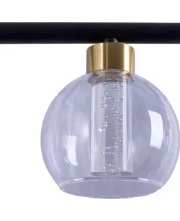 Závesné svietidlá Näve LED závesné svietidlo Brass 5pl výška nastaviteľná