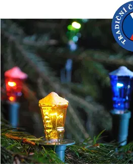 Vianočné dekorácie Súprava Lucerna TV-12, 12 žiaroviek, farebná