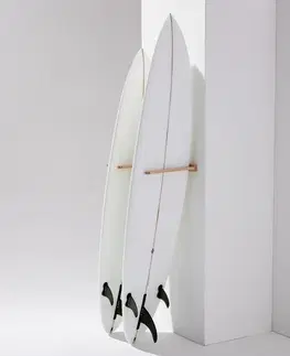 vodné športy Nástenný držiak na surfovacie dosky drevený