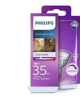 LED osvetlenie Philips LED Stmievateľná žiarovka Philips GU5,3/5W/12V 4000K 