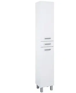 Vysoké kúpeľňové skrinky Stlpik Uno 30 2D1S white