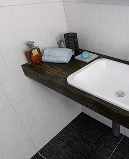 Kúpeľňa SAPHO - Japura umývadlo 55x36cm, liaty mramor, biela, zápustne 50135