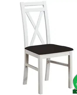 Drevené stoličky Stolička W114 biely asti 15